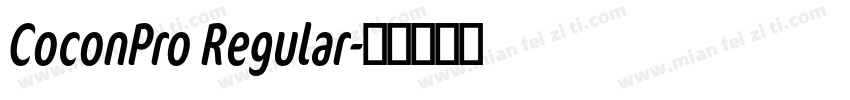 CoconPro Regular字体转换